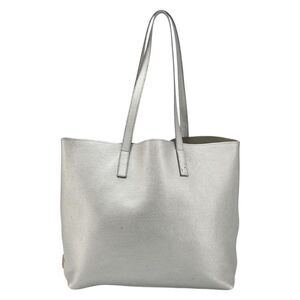 Prada Vintage Tote Leather Silver Leather Tote Bag Bag